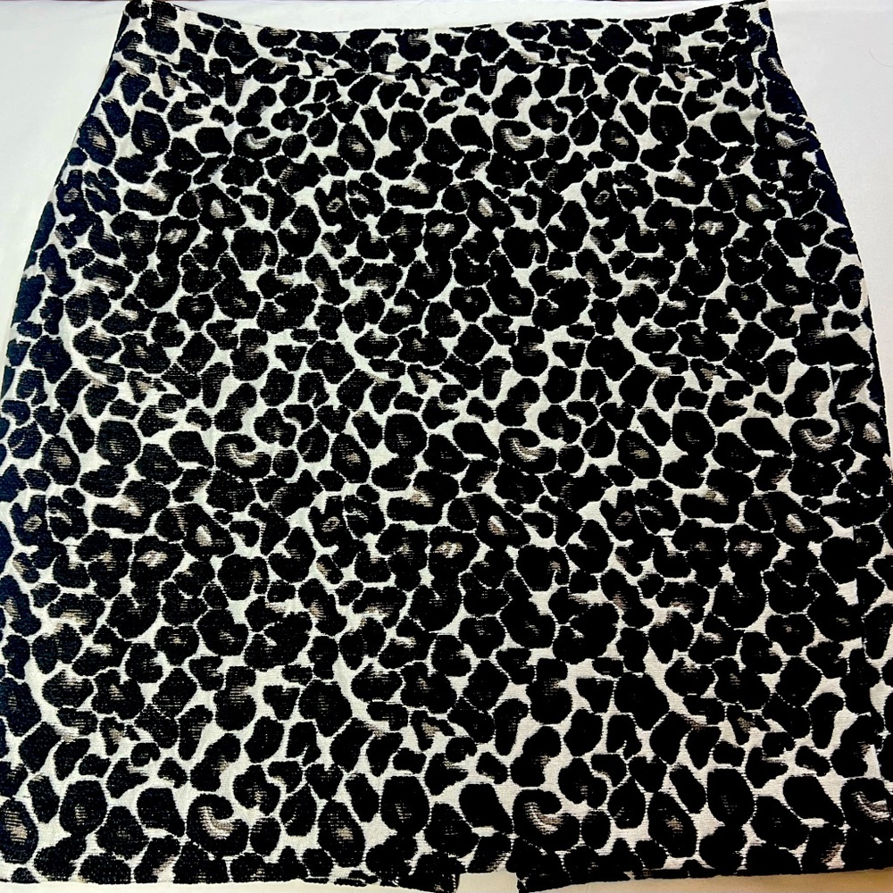 J Crew Womens Lined Leopard Print Skirt BRAND NEW